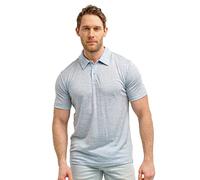 Merino.tech Polo Lana Merino para Hombre - Camiseta Lana Merino 100% Ropa de Hombre Transpirable Anti Olor (Medium, Arctic Ice Polo)