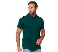 Merino.tech Polo Lana Merino para Hombre - Camiseta Lana Merino 100% Ropa de Hombre Transpirable Anti Olor (Forest Green Polo, Medium)