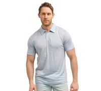 Merino.tech Polo Lana Merino para Hombre - Camiseta Lana Merino 100% Ropa de Hombre Transpirable Anti Olor (XX-Large, Arctic Ice Polo)