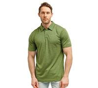 Merino.tech Polo Lana Merino para Hombre - Camiseta Lana Merino 100% Ropa de Hombre Transpirable Anti Olor (X-Large, Olive Green Polo)
