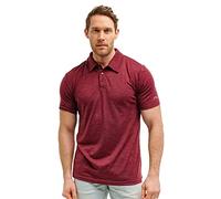Merino.tech Polo Lana Merino para Hombre - Camiseta Lana Merino 100% Ropa de Hombre Transpirable Anti Olor (Burgundy Polo, XX-Large)