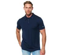 Merino.tech Polo Lana Merino para Hombre - Camiseta Lana Merino 100% Ropa de Hombre Transpirable Anti Olor (Midnight Navy Polo, X-Large)