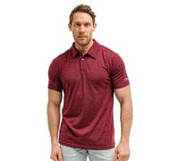 Merino.tech Polo Lana Merino para Hombre - Camiseta Lana Merino 100% Ropa de Hombre Transpirable Anti Olor (Burgundy Polo, X-Large)