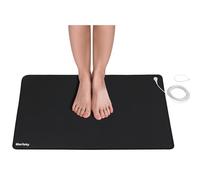 Merisky Alfombrilla de conexión a tierra, para mejorar la salud energética del sueño, 24 x 16 pulgadas, almohadilla antideslizante mejorada para terapia magnética, alfombrilla conductora conectada a