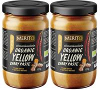 MERIT-O Pasta de curry orgánica, amarilla - 1 x 120 g (Paquete de 2)
