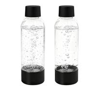 Meritaipolw Botella De Agua (paquete De 2),Botella De Plástico,Apto Para Agua Con Gas Y Mineral, 1 L, Botellas De Refresco Reutilizables,No Compatible Con Los Dispensadores De Agua Con Gas SodaStream