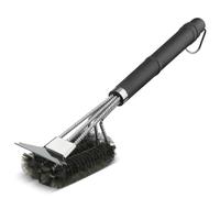 Meritaipolw Cepillo Barbacoa de Acero Inoxidable, Cepillo para Parrilla, Grillreinigungsbürste, Accesorios Barbacoa, Apto para Barbacoas de Gas, Carbón y Eléctricas (1 Piezas)