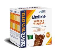Meritene, Fuerza y Vitalidad, Batidos Sabor Chocolate, Fuerza para tus Músculos, Vitalidad para ti, Solución Nutricional para Adultos con Proteínas, Vitaminas y Minerales, 30 Sobres, 900 gr