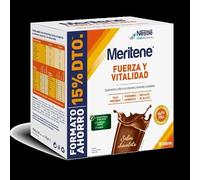 Meritene, Fuerza y Vitalidad, Batidos Sabor Chocolate, Fuerza para tus Músculos, Vitalidad para ti, Solución Nutricional para Adultos con Proteínas, Vitaminas y Minerales, 30 Sobres, 900 gr