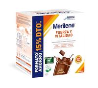 Meritene, Fuerza y Vitalidad, Batidos Sabor Chocolate, Fuerza para tus Músculos, Vitalidad para ti, Solución Nutricional para Adultos con Proteínas, Vitaminas y Minerales, 30 Sobres, 900 gr