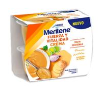 Meritene Fuerza y Vitalidad Crema - Puerros y Patatas - Pack de 2 x 200 ml | Crema Hiperproteica Sabor Puerros y Patatas | Lista para Tomar | Con Proteínas