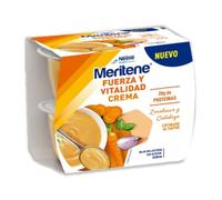 Meritene Fuerza y Vitalidad Crema-Zanahorias|Calabaza- 2 x 200 ml | Crema Hiperproteica Sabor Zanahoria y Calabaza | Lista para Tomar | Con Proteínas