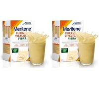Meritene | Fuerza y Vitalidad Fibra | Sabor Vainilla | Fuerza para tus Músculos, Vitalidad para ti | Solución Nutricional Adultos con Fibra, Proteínas, Vitaminas y Minerales| 14 Sobres| 490 gr