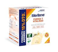 Meritene, Fuerza y Vitalidad para tus Músculos, Batidos Sabor Vainilla, Solución Nutricional para Adultos con Proteínas, Vitaminas y Minerales, 30 Sobres, 900 g