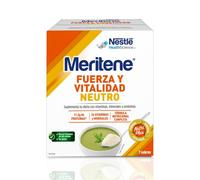 Meritene | Fuerza y Vitalidad |Sabor Neutro | Fuerza para tus Músculos, Vitalidad para ti | Solución Nutricional para Adultos con Proteínas, Vitaminas y Minerales| 7 Sobres | 350 gr