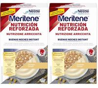 Meritene Nutrición Reforzada Buenas Noches | Crema de Cereales para Cena | Rica en Proteínas, Vitaminas y Minerales | Sin Azúcar Añadida | Fácil de Ingerir | Para Personas Mayores | 520g