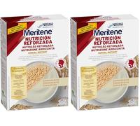 Meritene Nutrición Reforzada Crema de Arroz | Cereal Instantáneo para Personas Mayores | Fácil de Tragar | Con Vitaminas y Minerales | Estuche 440 g (Paquete de 2)