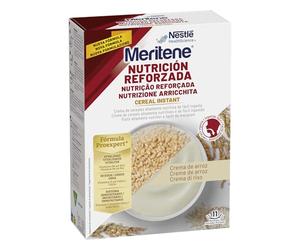 Meritene Nutrición Reforzada Crema de Arroz | Cereal Instantáneo para Personas Mayores | Fácil de Tragar | Con Vitaminas y Minerales | Estuche 440 g