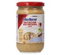 Meritene | Nutrición Reforzada Puré de Merluza con Bechamel | Alimento Fresco y Nutritivo | Tarrito para Adultos | Para Personas con Dificultad para Tragar | 300 gr (Paquete de 6)