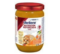 Meritene | Nutrición Reforzada Puré de Pavo y Arroz con Zanahorias | Alimento Fresco y Nutritivo | Tarrito para Adultos | Para Personas con Dificultad para Tragar |300 gr