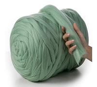 MeriWoolArt® 100% Lana Merino Hilo Grueso de Manta XXL 4-5cm, Hilo Gigante, Merino Mana Gruesa suave, Fieltro de Lana Seco Mojado, DIY Manta Grande Lana Regalo Navidad