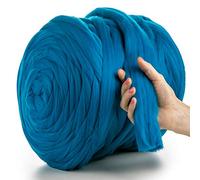 MeriWoolArt® 100% Lana Merino Hilo Grueso de Manta XXL 4-5cm, Hilo Gigante, Merino Mana Gruesa suave, Fieltro de Lana Seco Mojado, DIY Manta Grande Lana Regalo Navidad