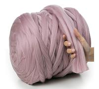MeriWoolArt® 100% Lana Merino Hilo Grueso de Manta XXL 4-5cm, Hilo Gigante, Merino Mana Gruesa suave, Fieltro de Lana Seco Mojado, DIY Manta Grande Lana Regalo Navidad