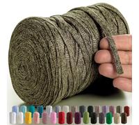 MeriWoolArt® Cordón de Macramé 10mm - 125m de Hilo de Algodón Metálico de Lurex - Tejido de Macramé de Pared DIY Dreamcatcher