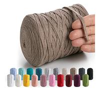 MeriWoolArt - Hilo de algodón natural para las artes (10 mm, 150 m, hilo de algodón de ganchillo, cuerda para bricolaje, decoración de maramé de pared, cuerda de algodón suave para atrapasueños