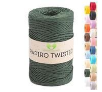 MeriWoolArt Hilo de Rafia de Papel para Ganchillo, Tejido y Macramé - Ovillo de 100g (170m) - Manualidades DIY, Bolsos, Sombreros de Verano, Decoración del Hogar - Hilo de Papel Retorcido Ecológico