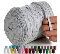 MeriWoolArt® Tejido de Macramé 10mm - 125m de Cordón de Macramé - Hilo de algodón de macramé metálico de lurex - Tejido de macramé - Tejido de macramé de pared DIY Dreamcatcher