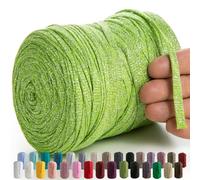 MeriWoolArt® Tejido de Macramé 10mm - 125m de Cordón de Macramé - Hilo de algodón de macramé metálico de lurex - Tejido de macramé - Tejido de macramé de pared DIY Dreamcatcher