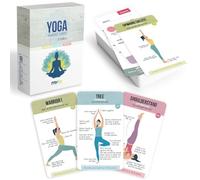 Merka Tarjetas De Posturas De Yoga: Accesorios de Yoga para Principiantes y Maestros, baraja de 50 Tarjetas de Yoga para Hombres, Mujeres y niños; guía Completa de posturas y secuencias Esenciales.