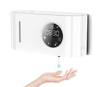 MerKioo Dispensador automático de jabón, dispensador de jabón de Manos sin Contacto, 5 Niveles Ajustables con Sensor IR, dispensador de jabón líquido eléctrico Recargable por USB, Impermeable, 450 ml