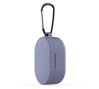 Merkts Lavanda Xiaomi Redmi Airdots, funda protectora de silicona con llavero a prueba de golpes