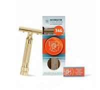 Merkur Maquinilla Clásica de Afeitar 34 Oro, Dorado, Estándar
