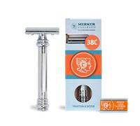 Merkur Razor, Straight Comb, Long Handle, Bright Chrome
