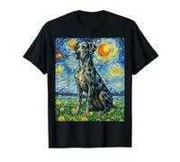 Merle Great Danés Starry NightVan Gogh Inspired XL Dog Art Camiseta