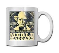 Merle Haggard - Taza de café de cerámica de 325 ml, regalo para hombres y mujeres que aman las tazas