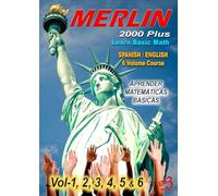 MERLIN 2000 Plus - Video curso básico de matemáticas (en inglés y español) [DVD]