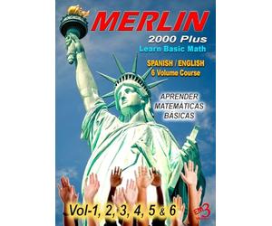 MERLIN 2000 Plus - Video curso básico de matemáticas (en inglés y español) [DVD]