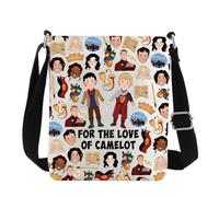 Merlin & Arthur - Bolso cruzado para fanáticos de Merlin & Arthur, regalos por el amor de Camelot, bolsa de hombro romántica artúrica, For the Love Cb2, 111