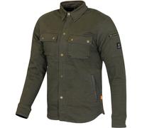 Merlin Brody D3O Camisa de motocicleta de una sola capa, verde-marrón, tamaño XL para Hombres
