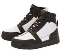 Merlin Forge D3O Botas impermeables para motocicletas, Negro/Blanco, Talla 44