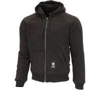 Merlin Hamlin Hydro Sudadera con capucha impermeable para motocicleta con cremallera, negro, tamaño 2XL para Hombres