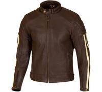 Merlin Icon D3O Chaqueta de cuero de motocicleta perforada, marrón, Talla 56