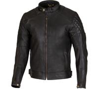 Merlin Icon D3O Chaqueta de cuero de motocicleta perforada, negro, Talla 54