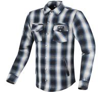 Merlin Madison Camisa de motocicleta de damas, azul-beige, tamaño L para Mujer