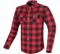 Merlin Madison Camisa de motocicleta de damas, negro-rojo, tamaño S para Mujer