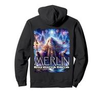 Merlín Mago del Mago de Mesa Redonda Sudadera con Capucha